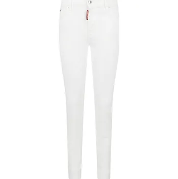 Dámské džíny Dsquared2 Džíny super skinny cropped jean | Barva:bílý | Velikost:32