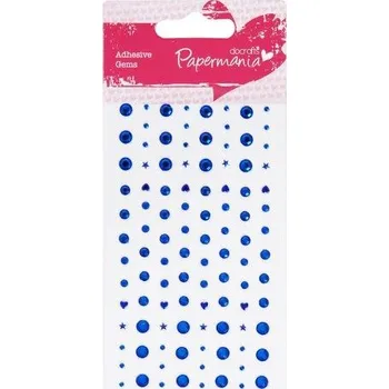 Samolepící dekorace Kamínky samolepící PMA 351412 104ks Blue