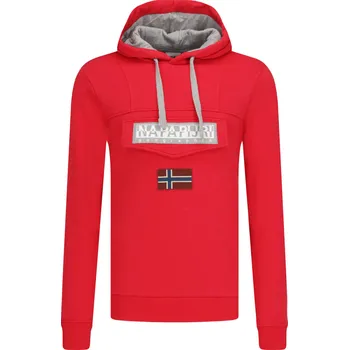 Pánská móda Napapijri Mikina BURGEE WIN | Barva:červený | Velikost:L