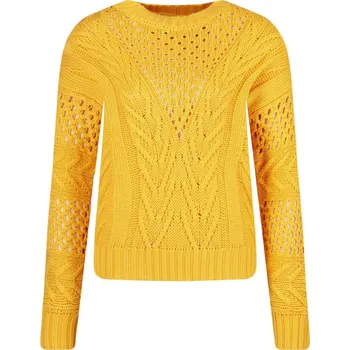 Dámské oblečení GUESS JEANS Svetr NICOLE | Barva:žlutý | Velikost:L