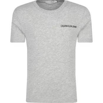 Pánské tričko CALVIN KLEIN JEANS Tričko CHEST LOGO | Barva:šedý | Velikost:128