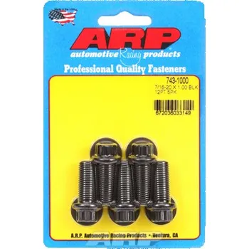 Šroub 7/16 "- 20 x 1.000 12pt černý oxid šrouby" (5ks)