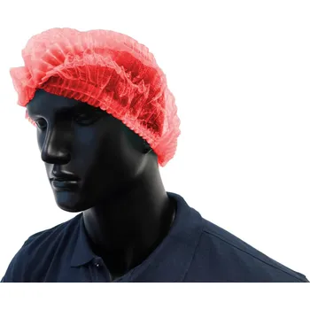 NITRAS Jednorázové čepice - CLIP, 100 ks Barva: červená