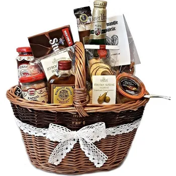 Dárkový potravinový koš Český koš Dárkový košík výběrový