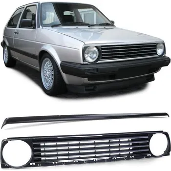 Tuning Maska chladiče bez loga černá chrom se spojlerem masky