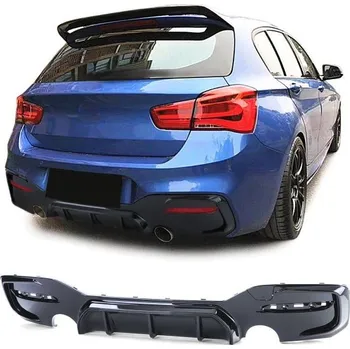 Tuning Sport Zadní difuzor černý lesklá pro . BMW 1 Series F20 F21 Facelift 15-19