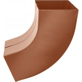 okap Koleno pozinkované hranaté měděno hnědé 120 mm