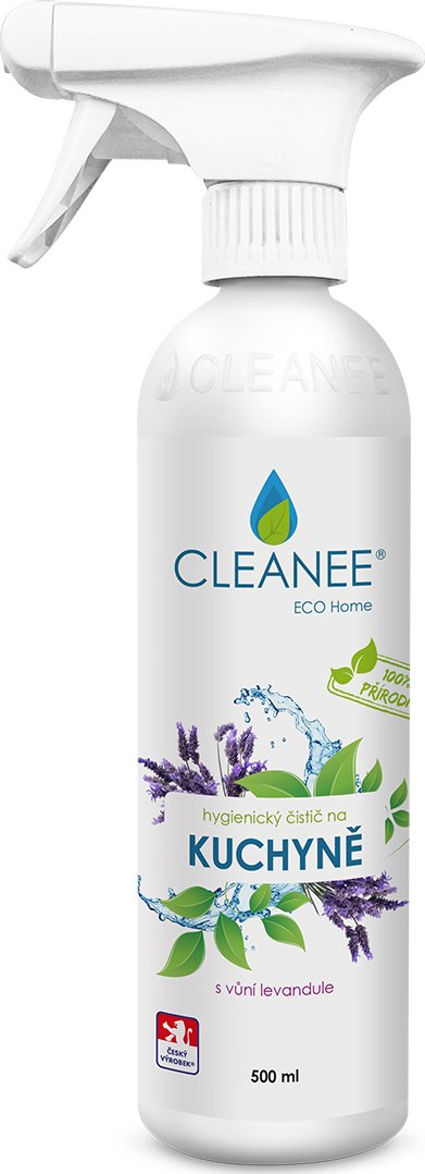 CLEANEE EKO hygienický čistič na KUCHYNĚ LEVANDULE 500ml