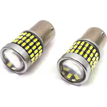 Autožárovka LED žárovka s objektivem BA15s 12/24V