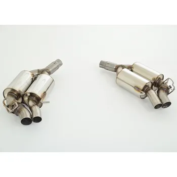 Tlumič výfuku 2x76mm sportovní tlumič výfuku- Duplex (nerez) - s certifikátem ECE (971060RD-X3)