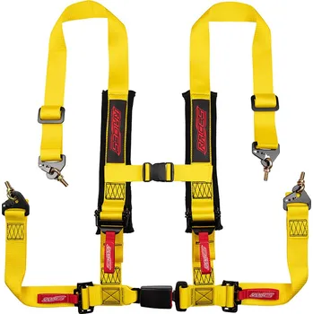 Návlek na bezpečnostní pás 4-bodové bezpečnostní pásy RACES Tuning, 2" (50 mm), žlutá