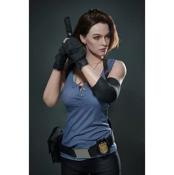 Silikonová panna Game Lady Doll 168cm Big Breast D-cup - face č.09