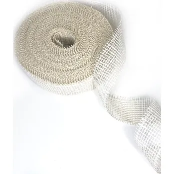 Stuha Juta, stuha, šíře 5cm, balení 2 m, krémová BÍLÁ