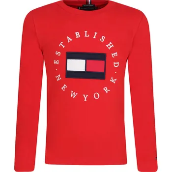 Pánské tričko Tommy Hilfiger Tričko s dlouhým rukávem HERITAGE | Barva:červený | Velikost:128