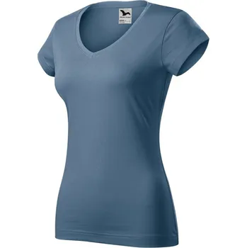 Dámské tričko Fit V-neck tričko dámské S denim