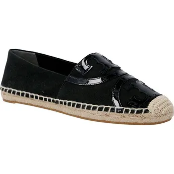 Dámské baleríny TORY BURCH Kůžoné espadrilky POPPY | Barva:černý | Velikost:37,5
