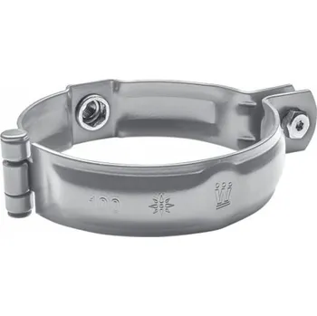 okap Objímka hliníková světle šedá 150 mm bez hrotu, s metrickým závitem M10