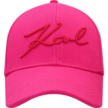 Kšiltovka Karl Lagerfeld Kšiltovka K/Signature | Barva:fuchsiový | Velikost:OS