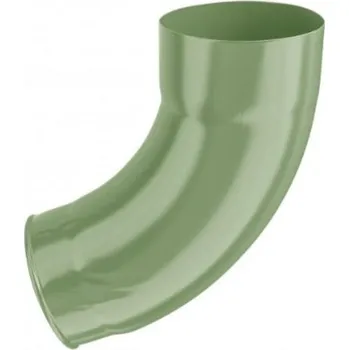 okap Koleno pozinkované trávově zelené 80/72st. výtokové signované