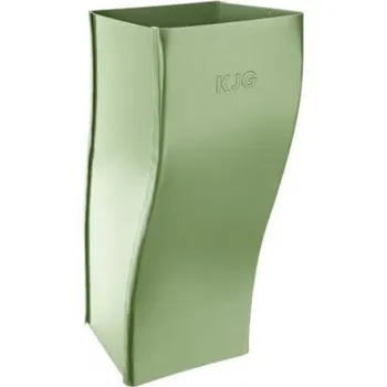 okap Koleno pozinkované hranaté trávově zelené 120 mm odskokové