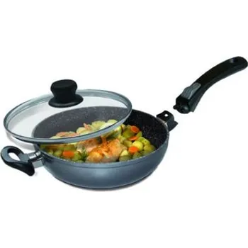 Pánev pánev granit keramik 28 cm s odn. ručkou a víkem i indukce