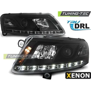 Přední světlomet XENON PŘEDNÍ SVĚTLA TRUE DRL ČERNÁ pro AUDI A6 C6 04.04-08