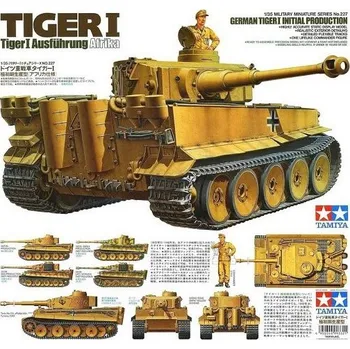 Plastikový model Tamiya Tamiya 35227 Tiger I DAK Initial Production 1/35