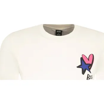 Pánské tričko boss Tričko Tiburt 211_JT HUGO BOSS X JUSTIN TEODORO | Barva:ekr | Velikost:L