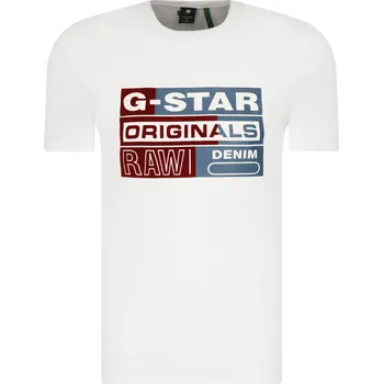 Pánské tričko G- Star Raw Tričko originals | Barva:bílý | Velikost:S