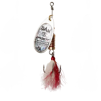 Umělá nástraha DAM EFFZETT rotační třpytka Dressed Spinner - Silver Velikost: 4, váha 10g