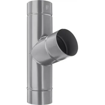 okap Odbočka svodu hliníková světle šedá 100/100 mm