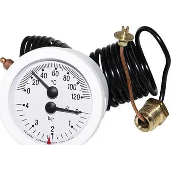 Příslušenství ke kotli DAKON Termomanometr 120°C/4bary bílý