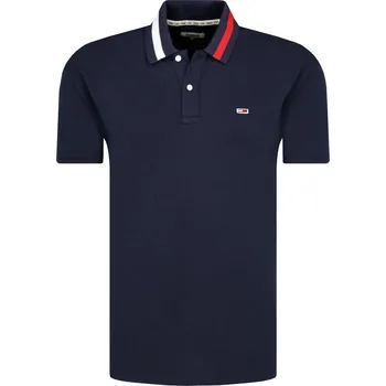 Pánské tričko Tommy Jeans Polokošile tjm flag | Barva:tmavě modrá | Velikost:M