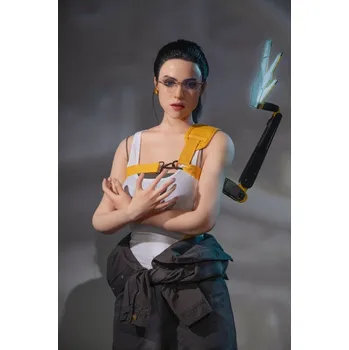 Silikonová panna Game Lady Doll 168cm Big Breast D-cup - face MAMA