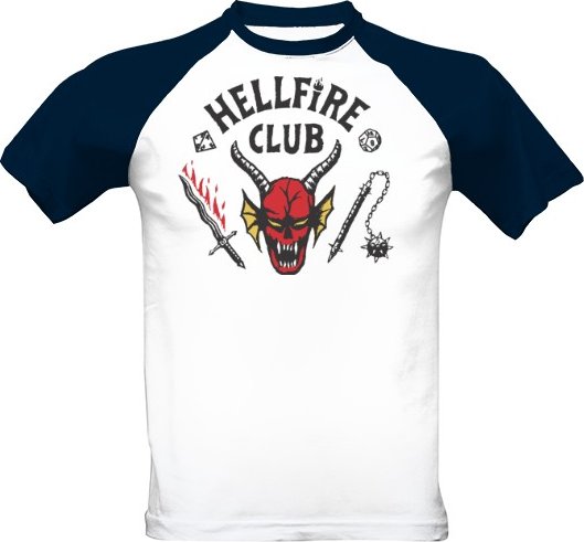 Tričko s potiskem Stranger Things - Hellfire Club pánské