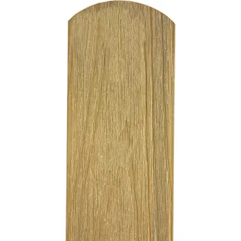 Plotovka Dřevoplus Profi 138 mm, barva Oak - písková Výška plotovky: 100 cm, Varianta plotovky: kulatá