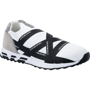 Pánská móda Emporio Armani Tenisky s přídavkem kůže | Barva:bílý | Velikost:43