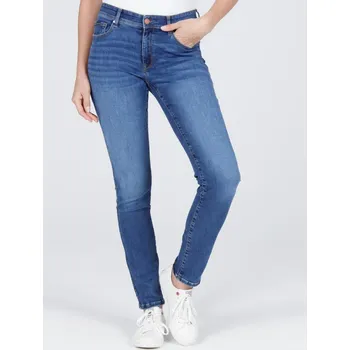 Dámské džíny Cross Jeans dámské slim fit džíny Anya 489-175 dark mid blue Velikost: 32/32