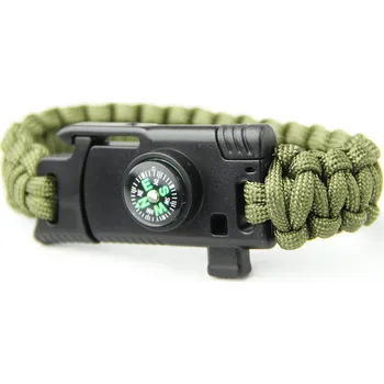 Šperk PARACORD multifunkční náramek KHAKY