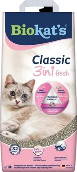Podestýlka pro kočku Biokat's Classic Fresh 3in1 Baby Powder 10 l