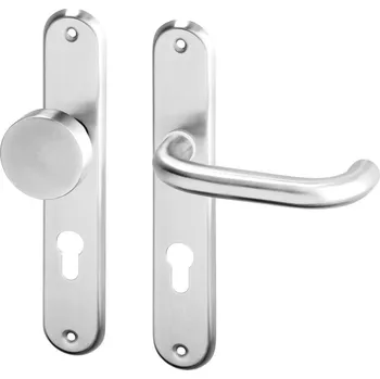 ACT SERVIS ACT - Una OV ECO Provedení: PZ LI/RE (klika oboustranná/koule), Povrch: IN - nerez, Rozteč: 72 mm