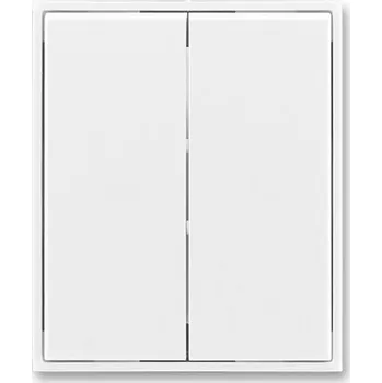 Elektroinstalační materiál Kryt vypínače dělený Time bílá/bílá ABB 3558E-A00652 03