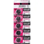 Baterie CR2025 MAXELL lithiová 5ks / blistr