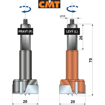 Sukovník CMT sukovník 20x70 S10x26