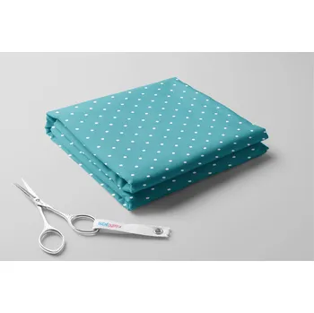 Softshell letní, Puntík drobný Barva: Tyrkysová