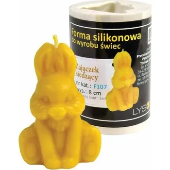 Forma na odlévání Lysoň silikonová forma - Sedící zajíček