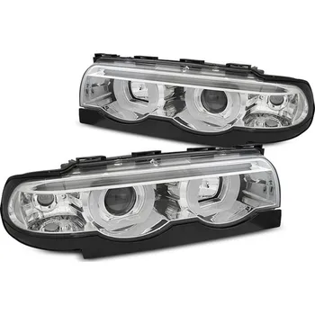 Přední světlomet TUNING-TEC Přední světla BMW E38 94-01 Angel Eyes - chrom 3D