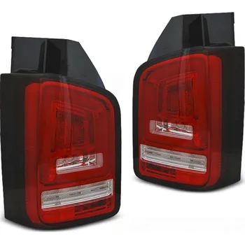 Zadní světlomet TUNING-TEC Zadní světla VW T6 15-19 dvojité dveře - červená/bílá LED SEQ BAR