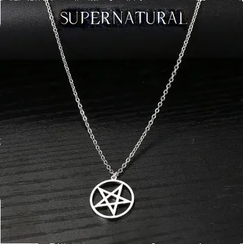 Seriál Ocelový řetízek Supernatural (Lovci duchů) pentagram