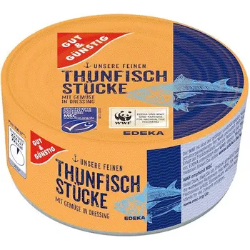 G&G Filety z tuňáka se zeleninou v dresinku 185g - originál z Německa